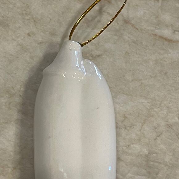 Porcelain Christmas white ornament nativity - Picture 5 of 12